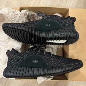 AUTHENTIC Adidas Yeezy Boost 350 Pirate Black 2015 Men’s 10.5 AQ2659 Worn Once